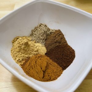 spices that make up chai spice mix
