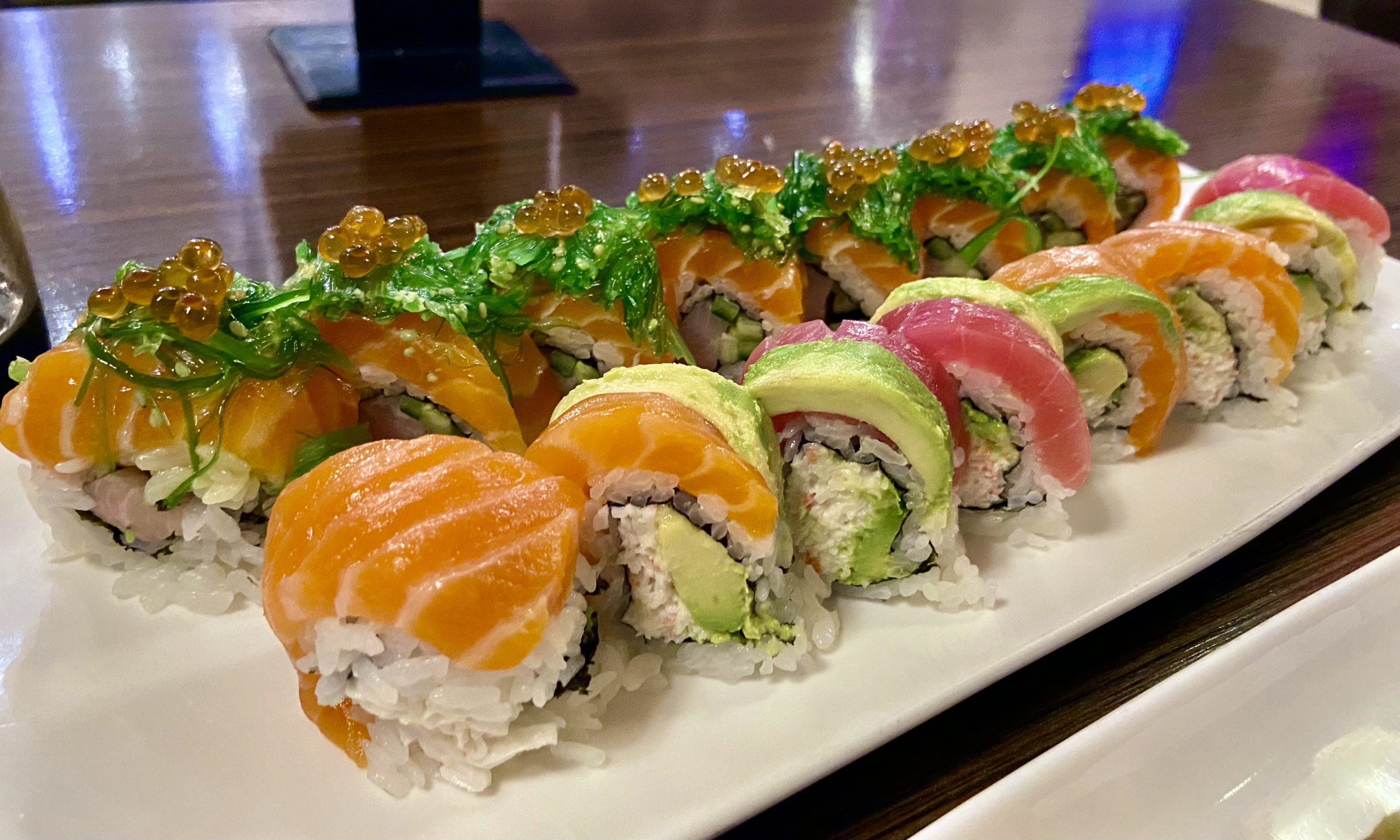 2 sushi rolls