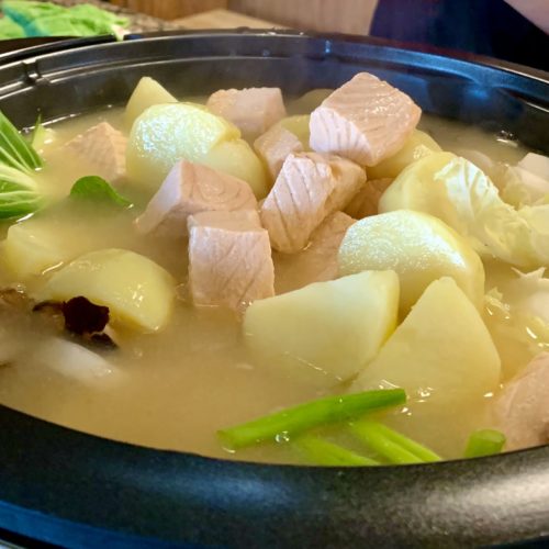 salmon miso stew