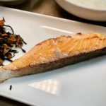 grilled salted salmon