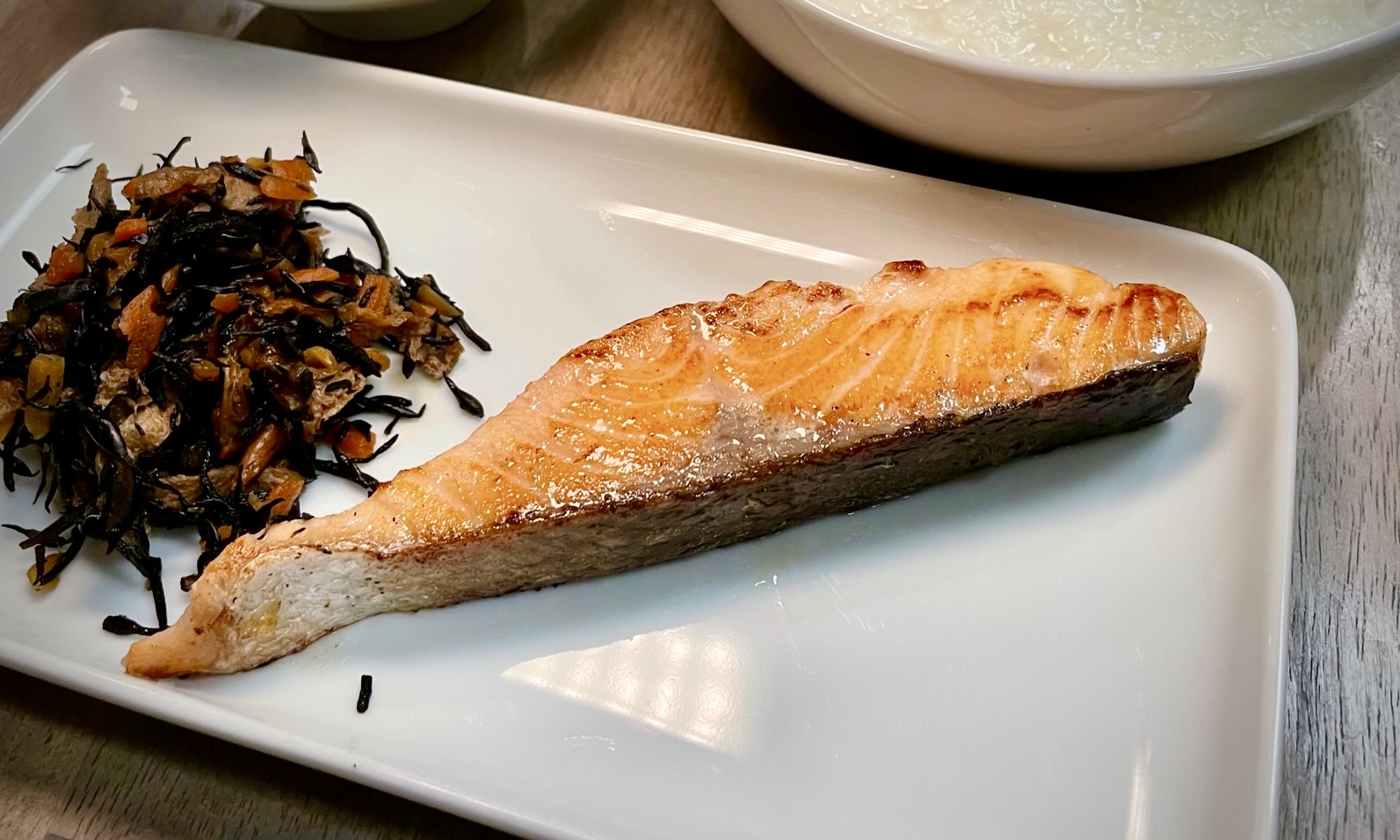 grilled salted salmon