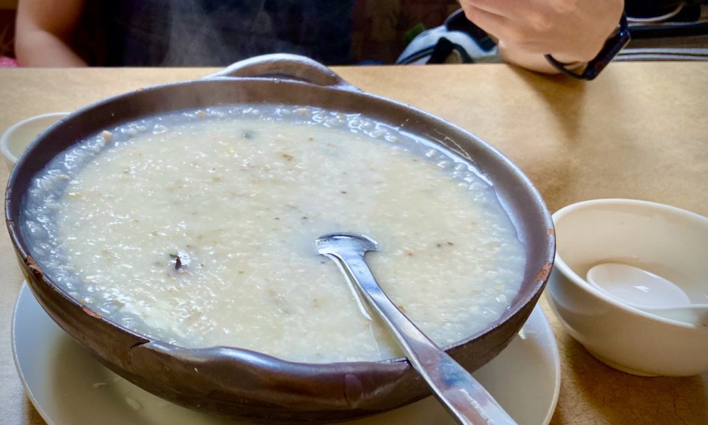 Cantonese style rice porridge