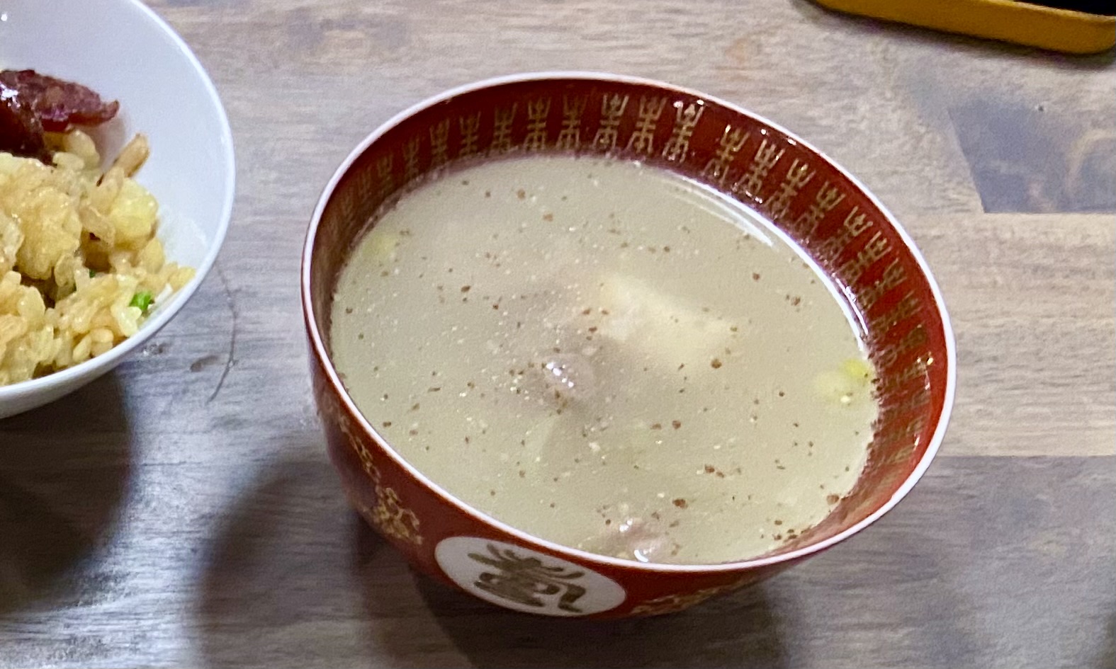 taro and beef soup