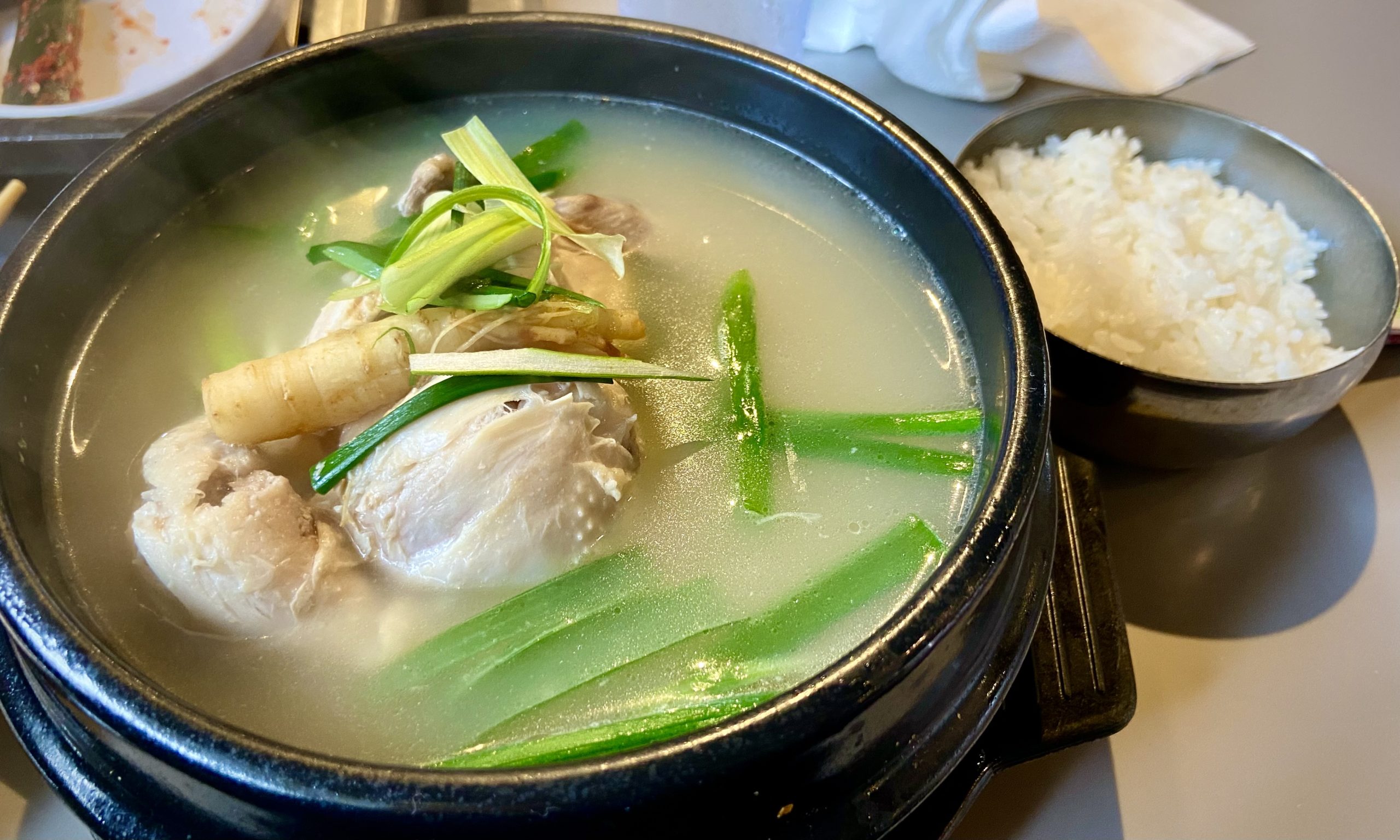 ginseng chicken soup and rice